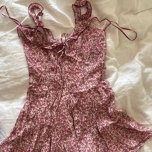 Zara floral mini dress